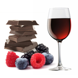 chocolate and red wine